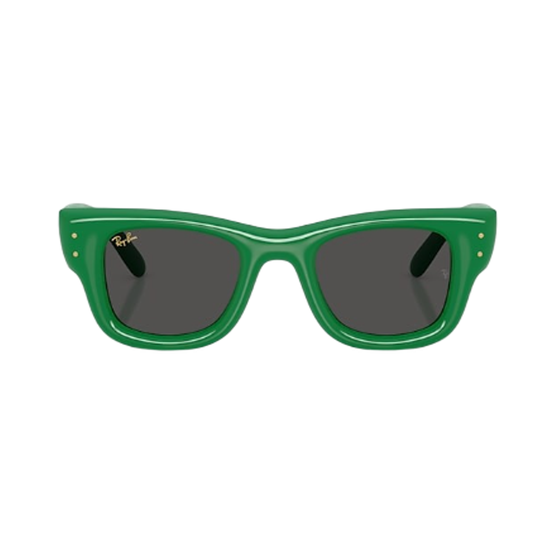 레이밴 웨이페어러 푸퍼 폴리쉬드 그린 프레임 울트라 블랙 렌즈 하이 브릿지 핏(Ray-Ban Wayfarer Puffer Polished Green Frame Ultra Black Lense High Bridge Fit) - 2