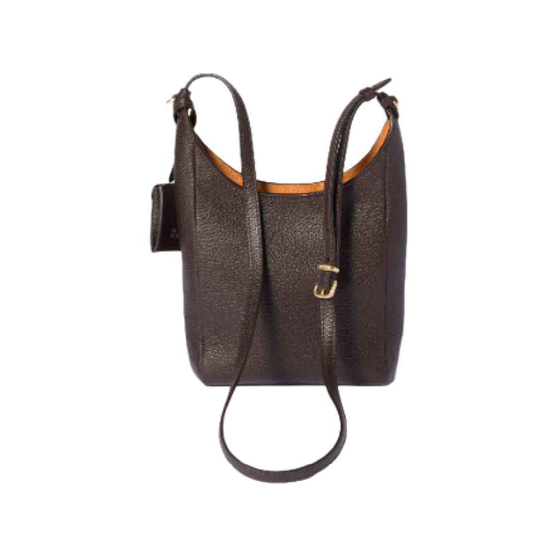 미우 미우 레더 버킷백 다크 브라운 파파야(Miu Miu Leather Bucket Bag Dark Brown Papaya) - 2