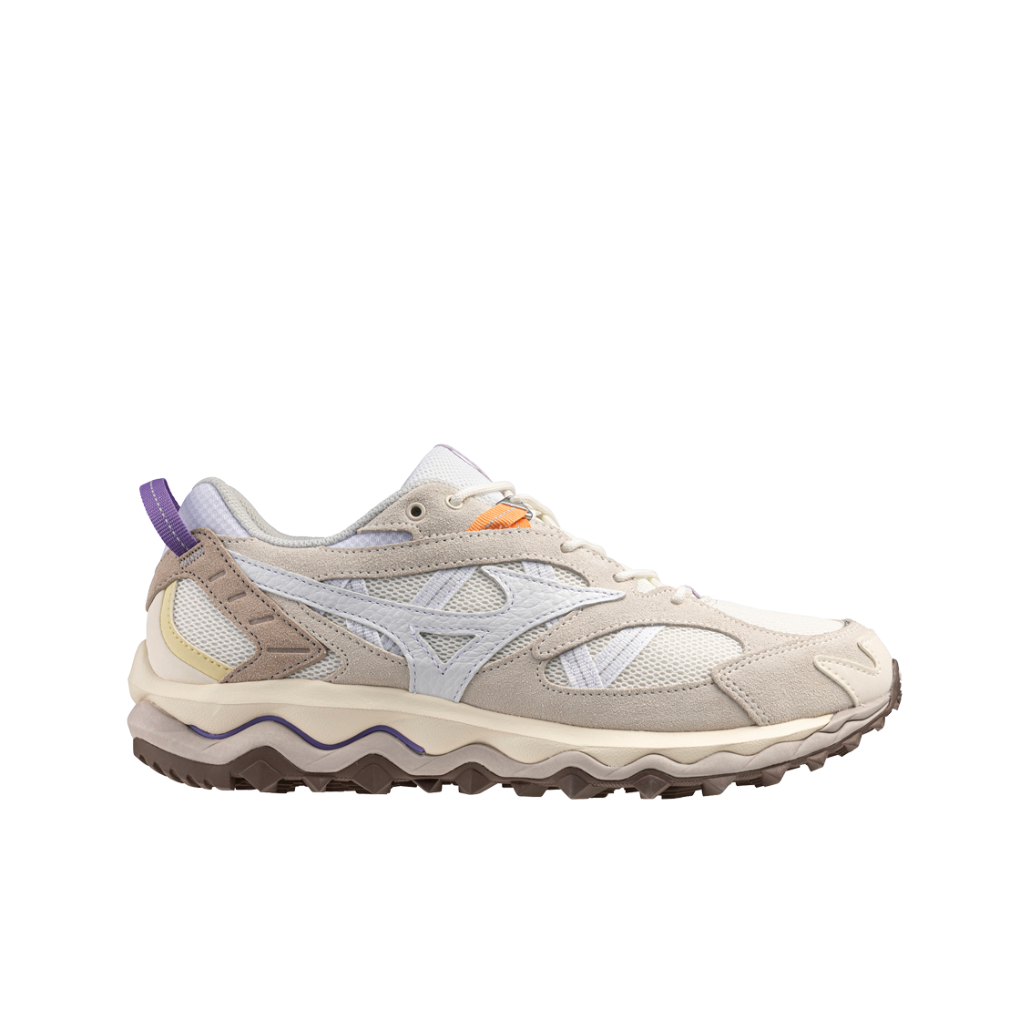 D1GA251301 Mizuno Wave Mujin TL Snow White White Paisley Purple