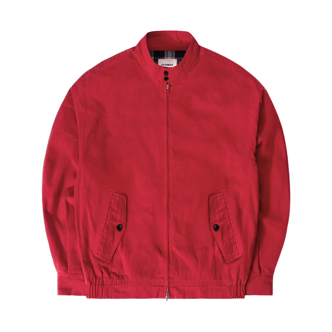 큐티에잇 가먼츠 워시드 옥스포드 해링턴 자켓 레드(QT8 GARMENTS Washed Oxford Harrington Jacket Red) - 2