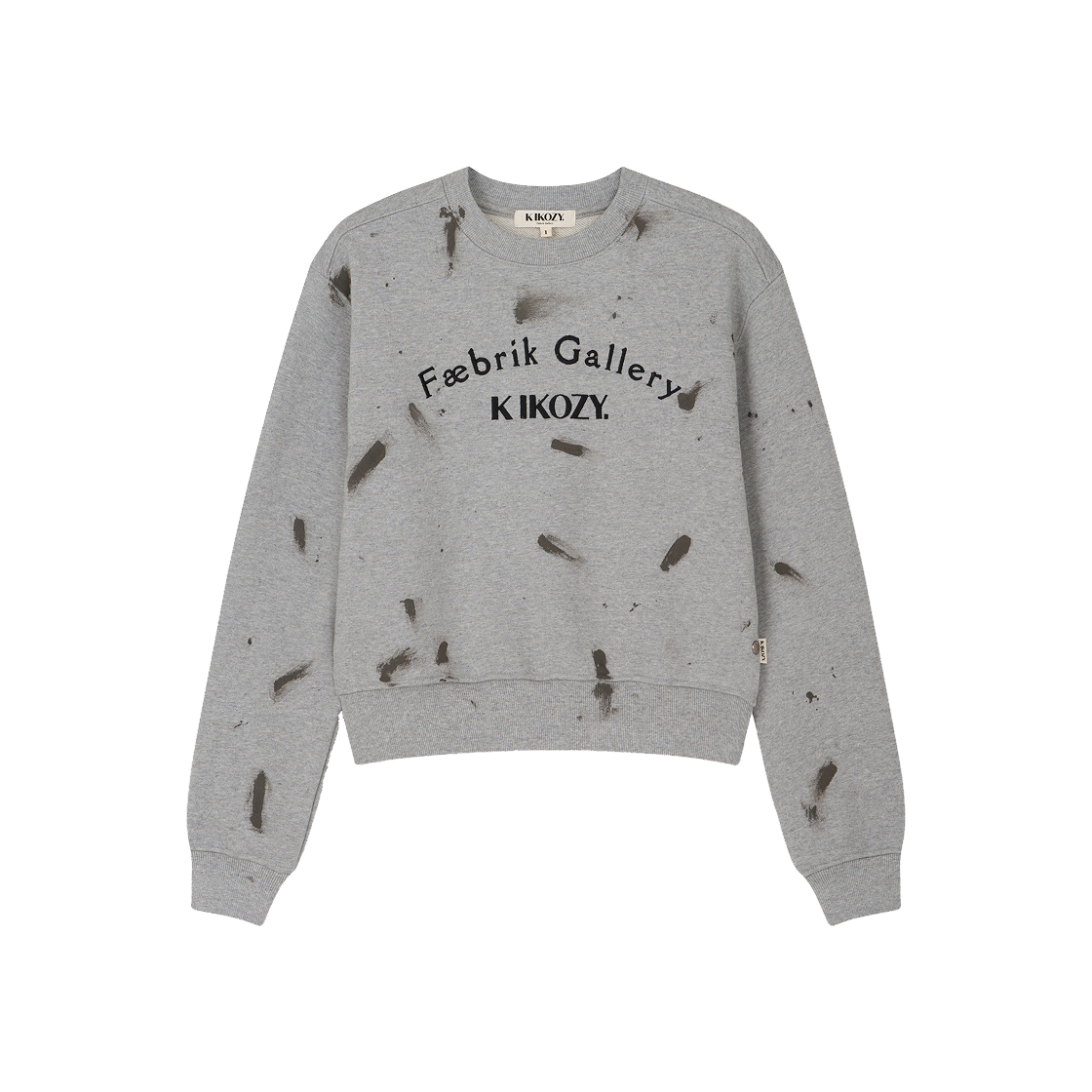 S31472 Kikozy Arch Big Logo Painting Sweatshirt Melange(W)