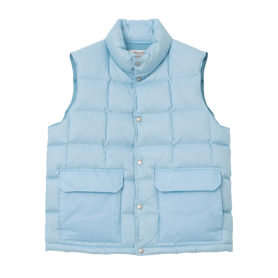 UB2599DW200MLB Uniform Bridge Rocky Down Vest Black Sky Blue