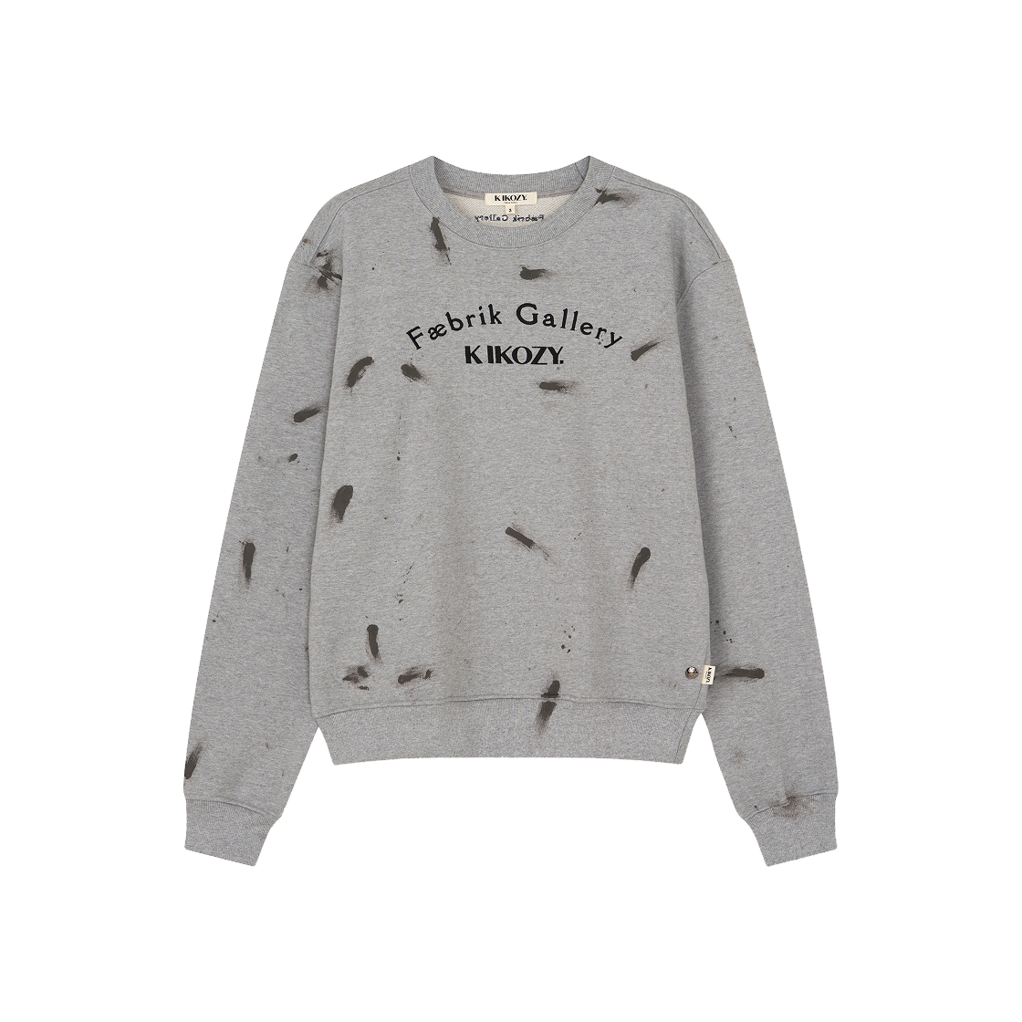 S31474 Kikozy Arch Big Logo Painting Sweatshirt Melange