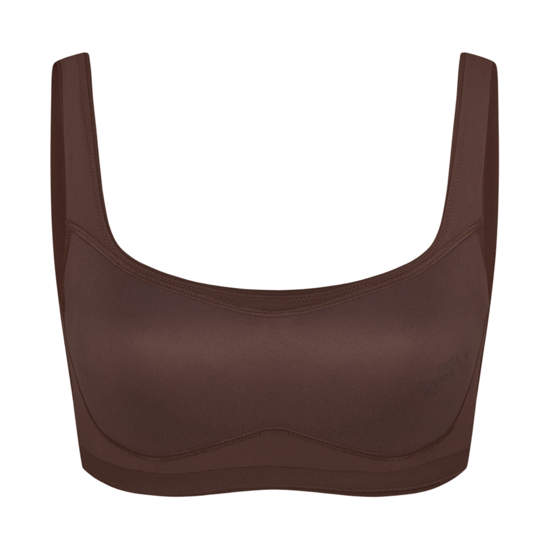 BRSPT2723-DSP (W) NikeSKIMS Matte Scoop-Neck Bra Dark Sepia