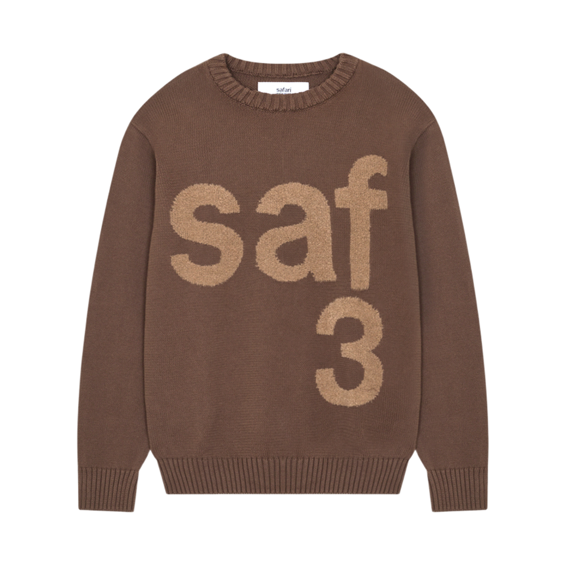 saf00119 Safarispot Basic Safari Knit Brown