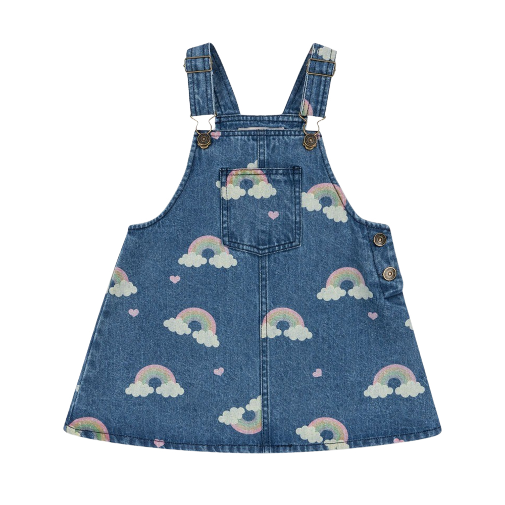 KS103887 RAINBOW Konges Sløjd Magot Overall Dress Gots Rainbow