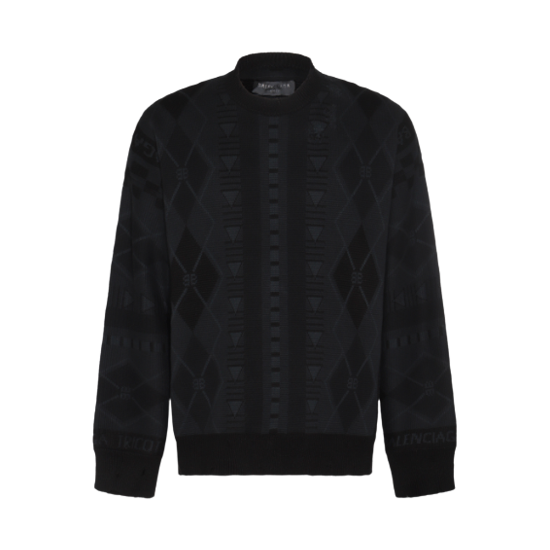 786535T33051001 Balenciaga Cotton Knitwear Dark Grey
