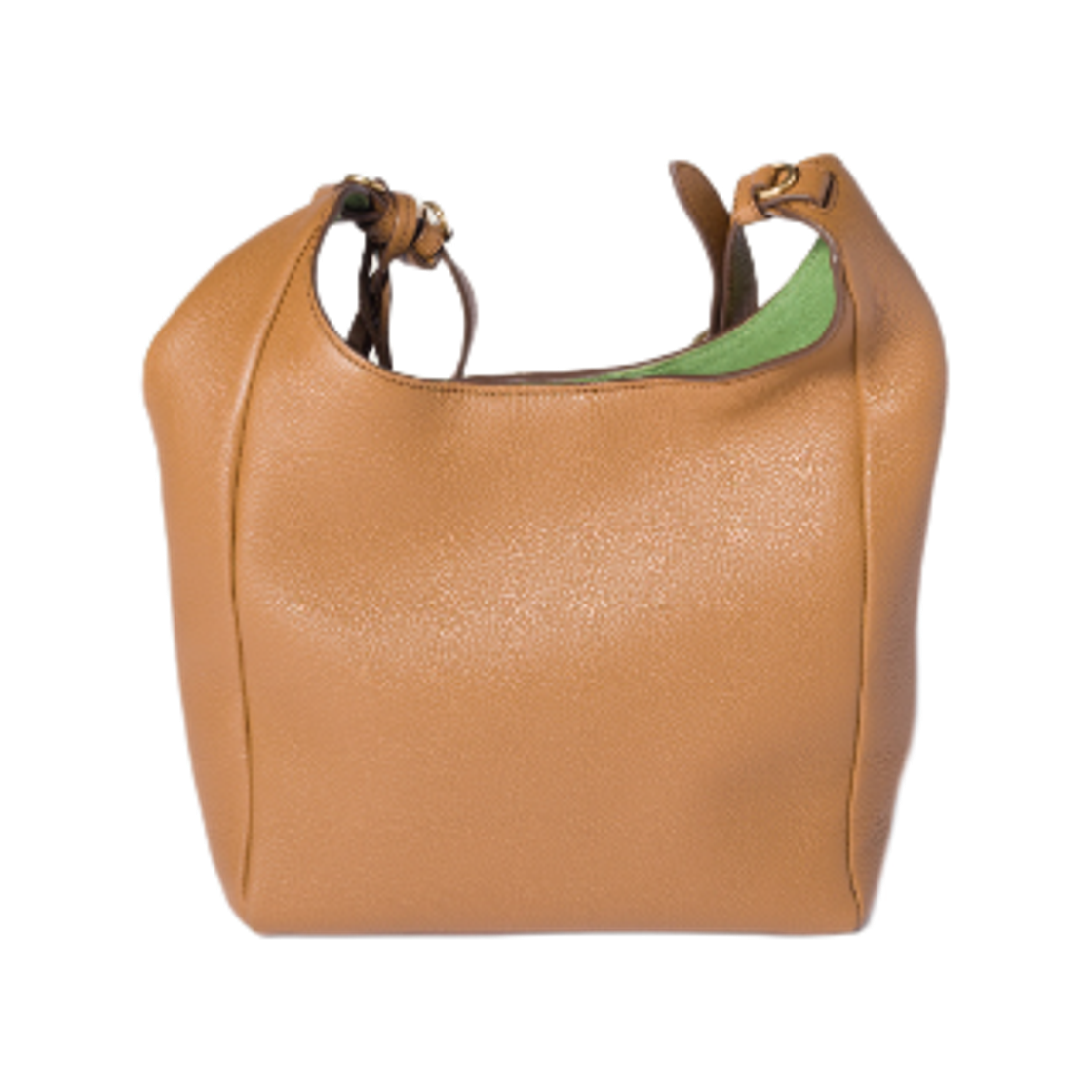 미우 미우 레더 버킷백 카라멜 라치 그린(Miu Miu Leather Bucket Bag Caramel Larch Green) - 2