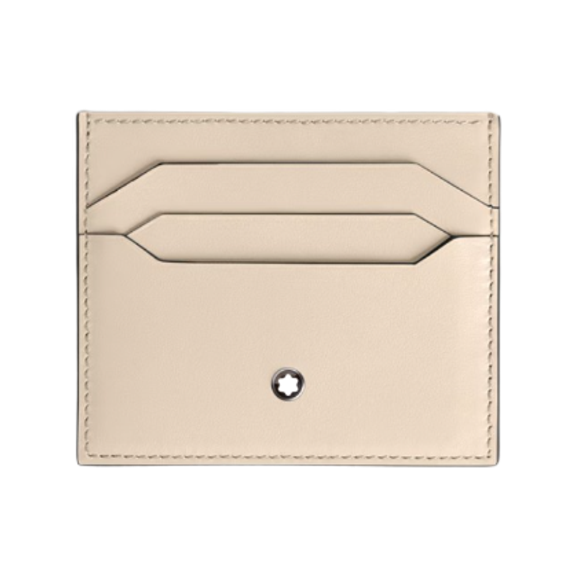 199303 Montblanc Meisterstück 6CC Leather Card Holder Cloudy Beige