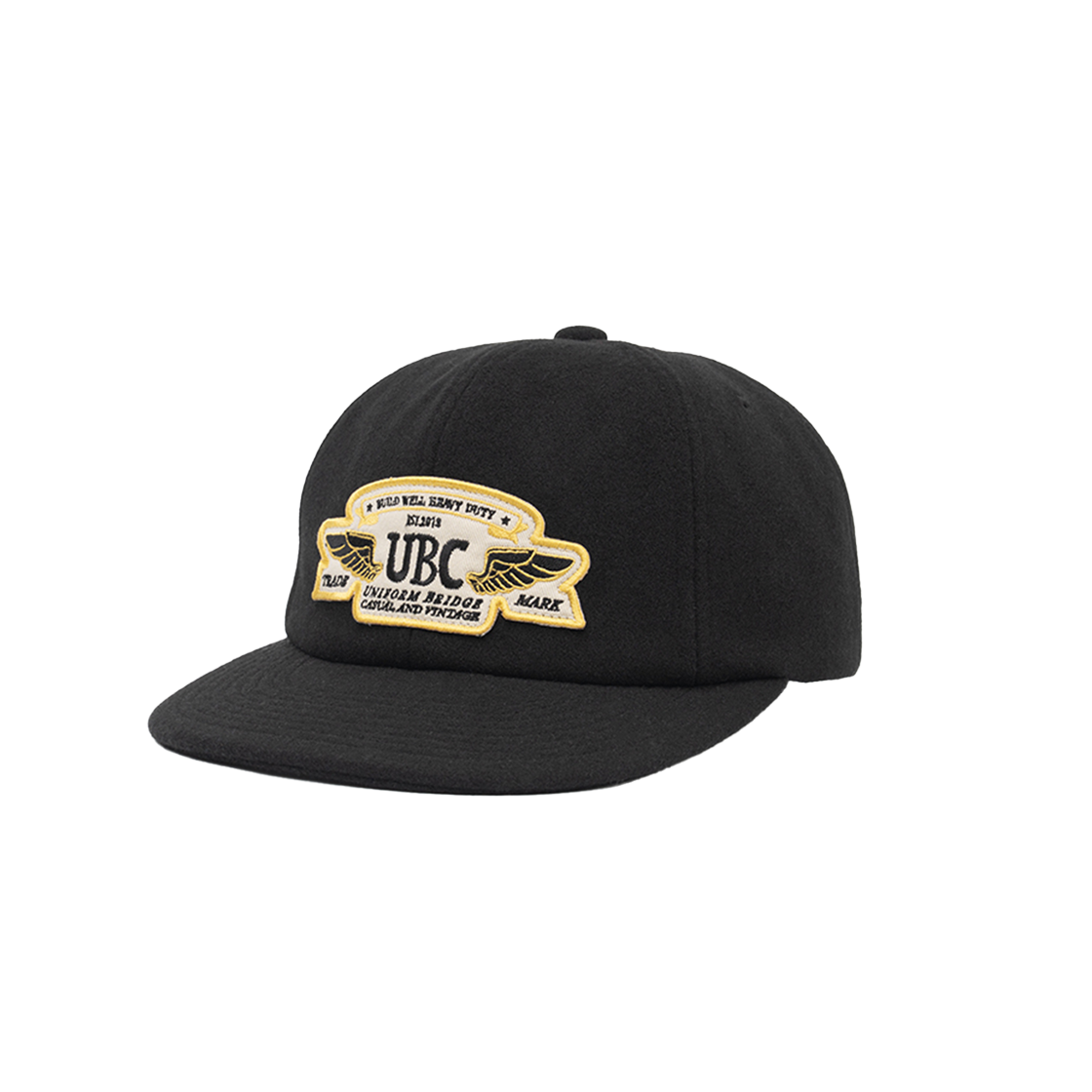 UB2599HT263MBB Uniform Bridge UBC Patch Wool Ball Cap Black