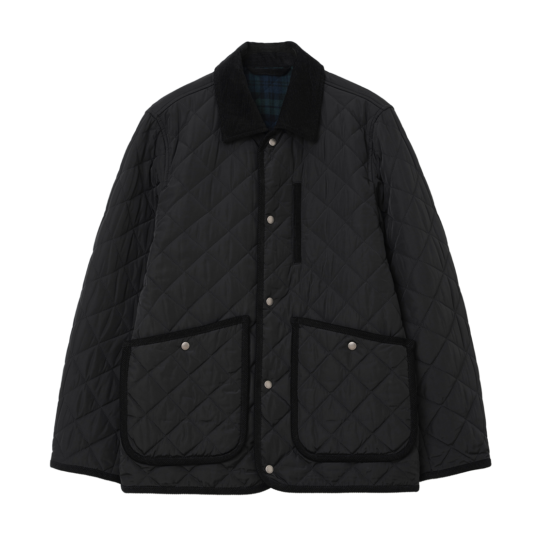 UB2599PD211MBB Uniform Bridge Quilted Hunting Jacket Black