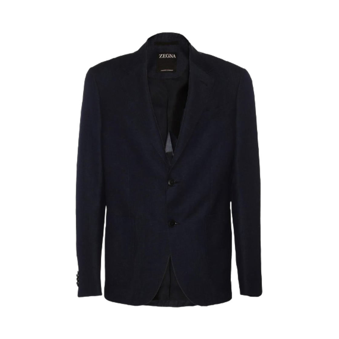 77650-1A710F-P20 Zegna Single-Breasted Blazer Blue
