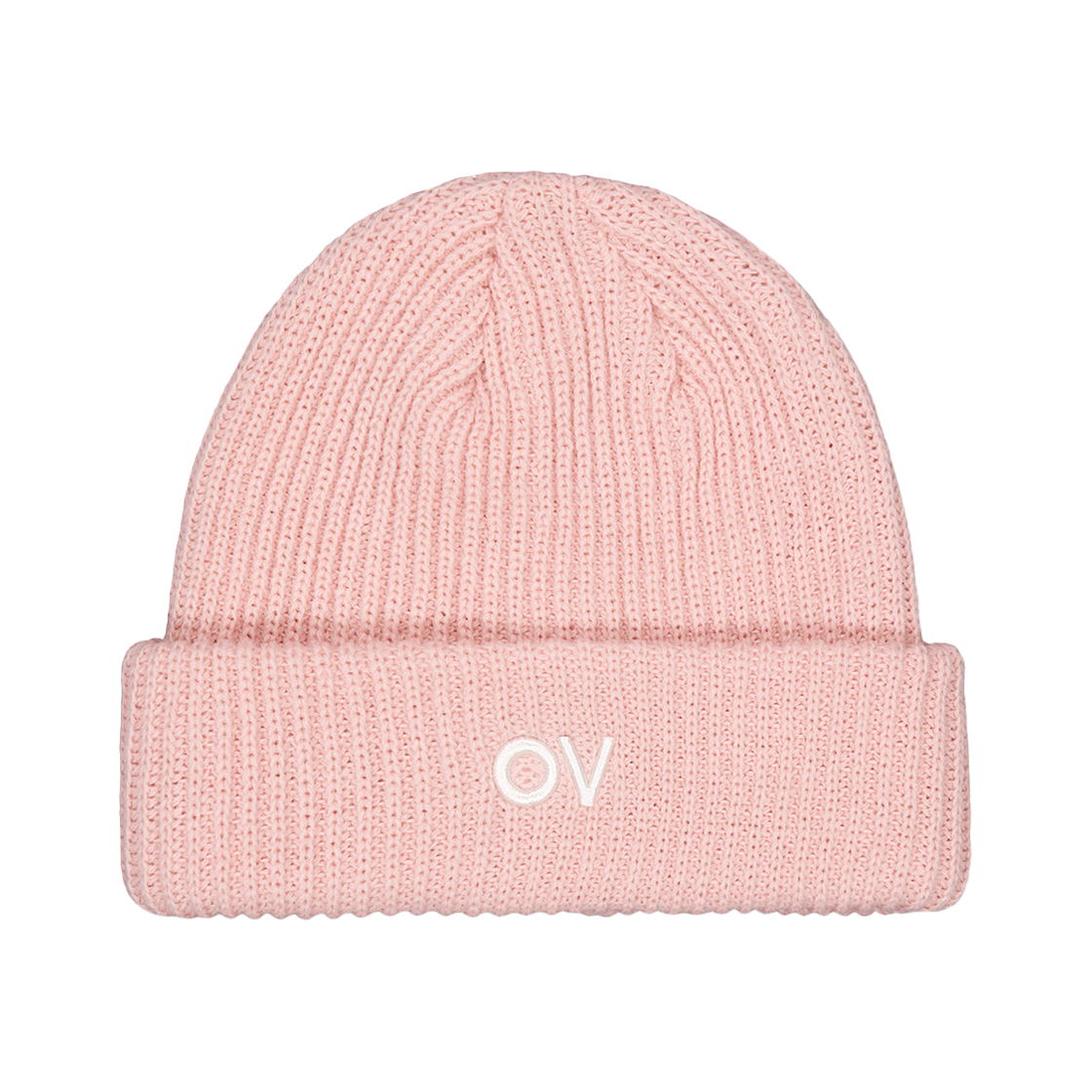 아웃도어보이스 로고 커프 비니 핑크(Outdoor Voices Logo Cuff Beanie Pink)