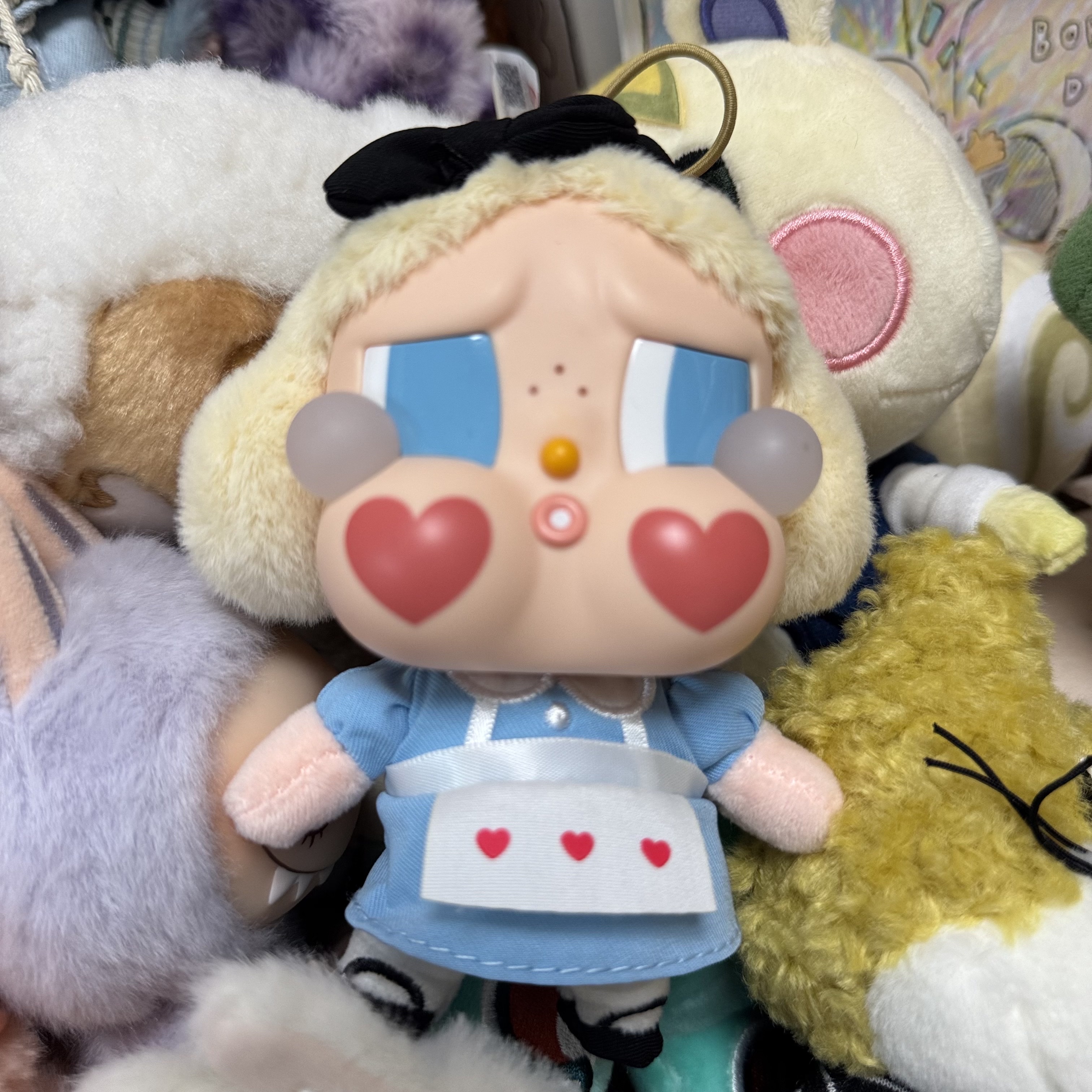 Pop Mart Crybaby Crying Again Series Plush Keyring Sealed Case (6 Blind Boxes) 착용 스타일 - 6
