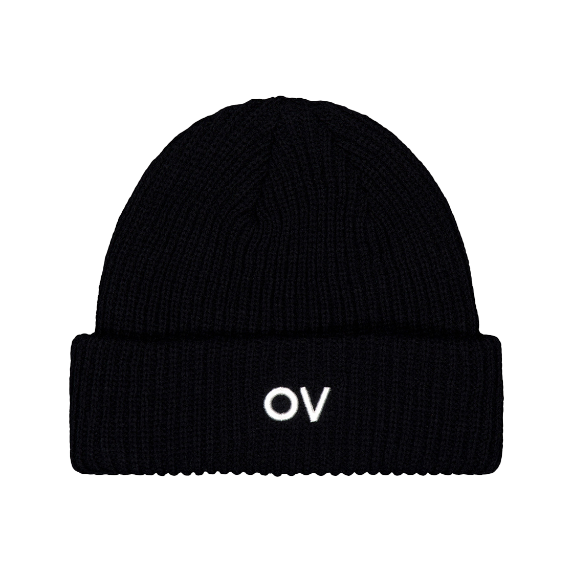 OVC45FHG102BLK Outdoor Voices Logo Cuff Beanie Black