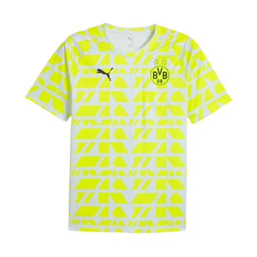 푸마 브루시아 도르트문트 2025/26 프리매치 저지 실버 미스트 옐로우 얼러트(Puma Borussia Dortmund 2025/26 Pre-Match Jersey Silver Mist Yellow Alert) - 1