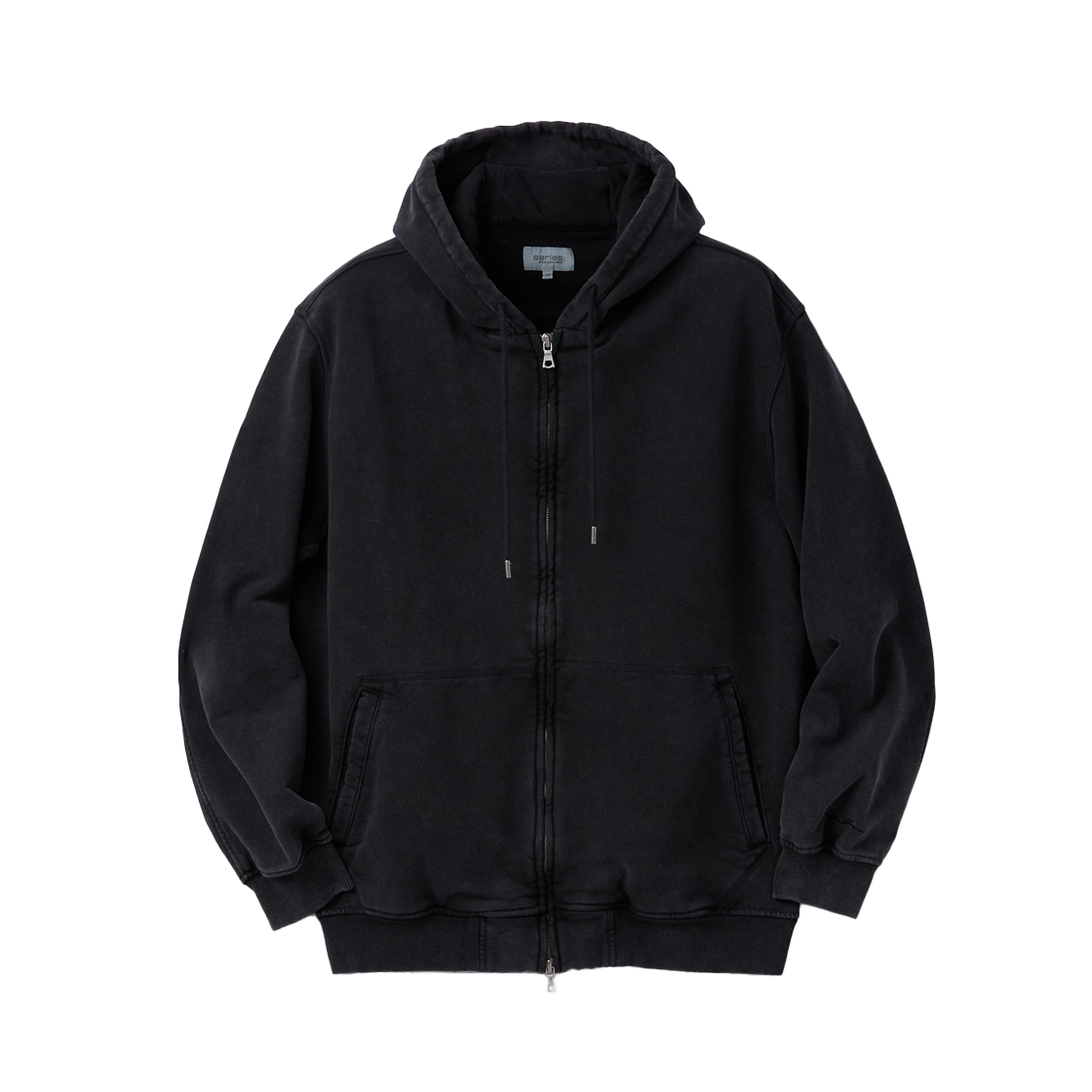 SATAW25511CHX SERIES Setup Mineral Washing Hoodie Zip-Up Charcoal
