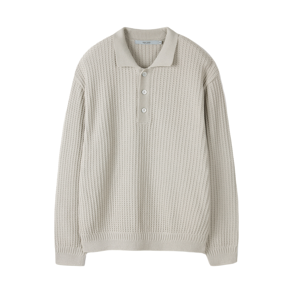 SAWAW25101IVX SERIES Long Sleeve Collar Sweater Ivory