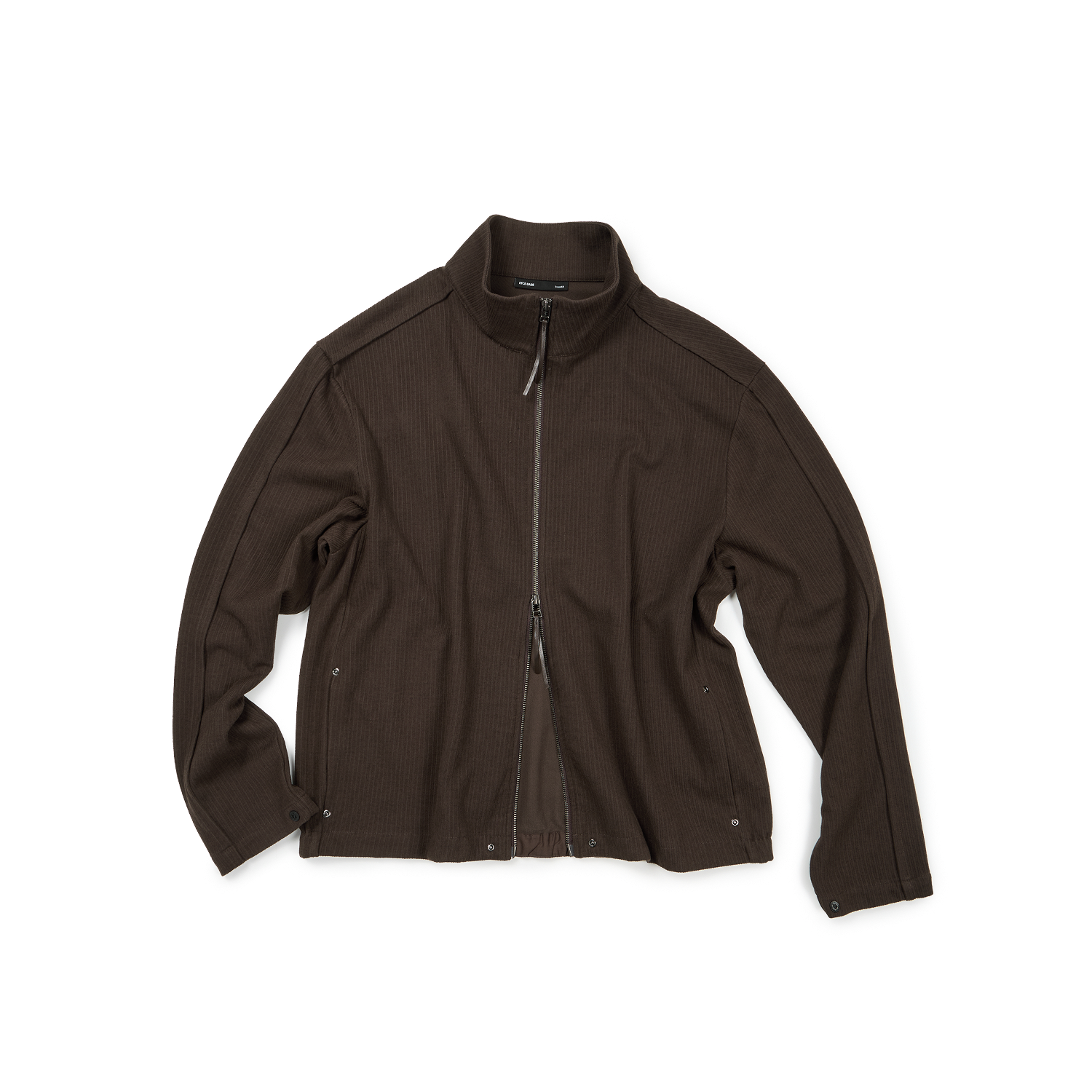 ET2503KT01BR ETCE Base Full Knit Zip Up Brown