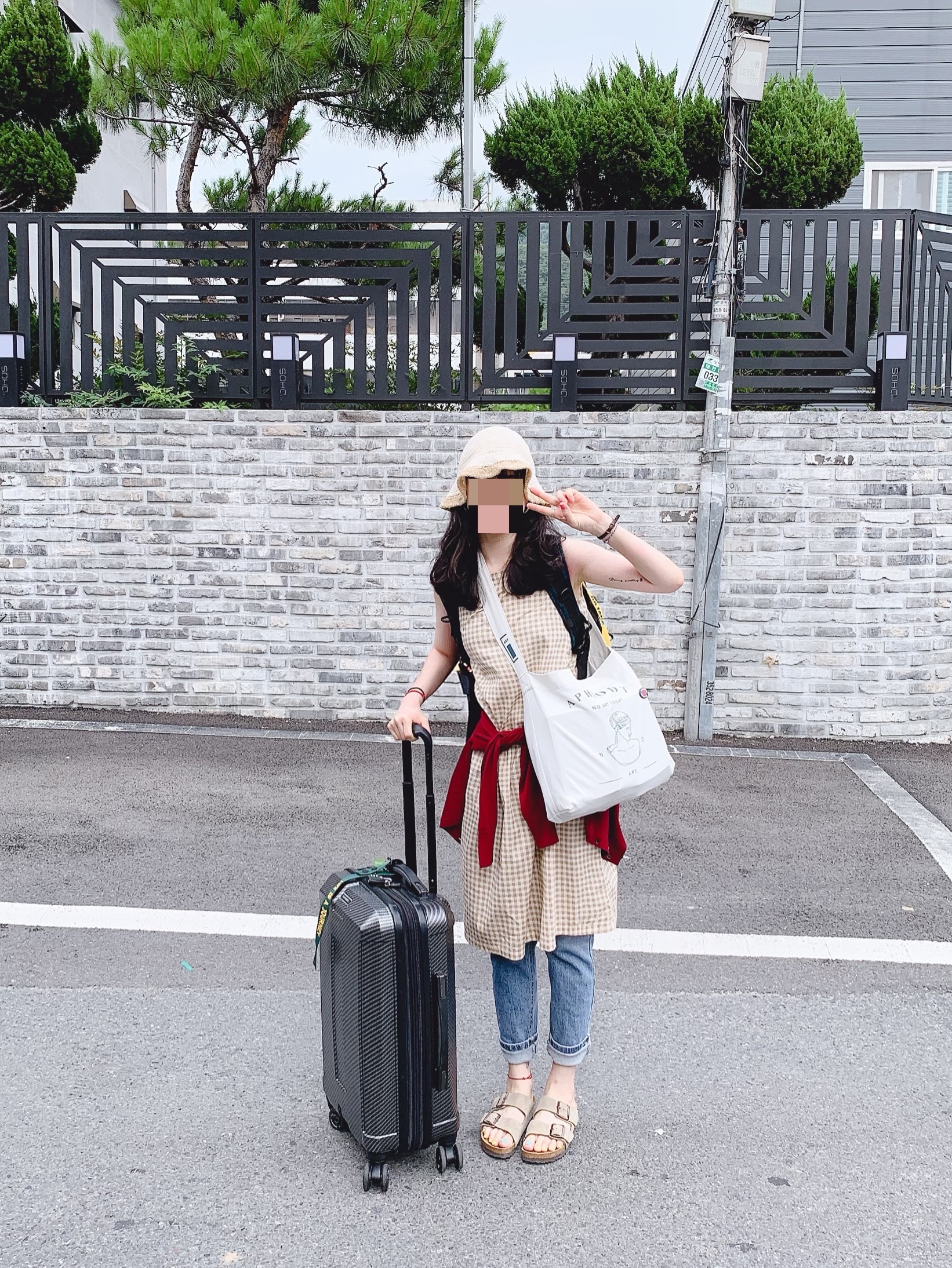 Birkenstock Arizona Suede Leather Taupe - Regular 착용 스타일 - 1