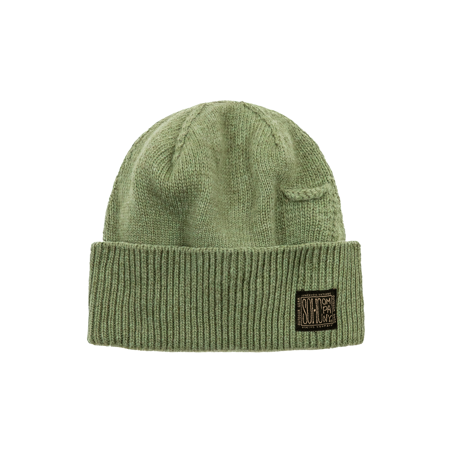 12UFC90251 SOHC Lighter Pocket Knitted Beanie_12UFC902 OLIVE