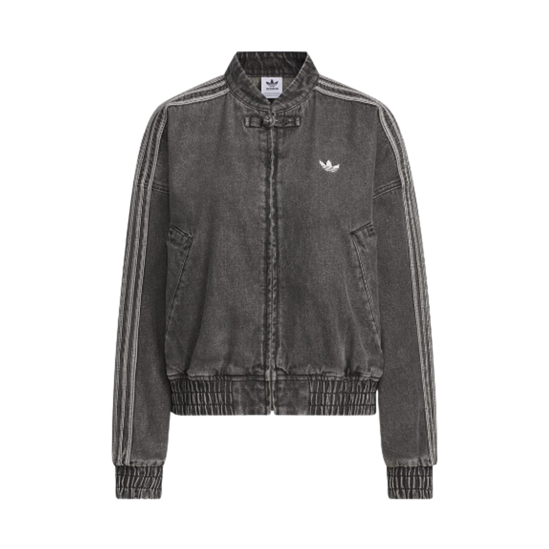 JY8274 (W) Adidas China Track Top Medium Black Denim - US Sizing