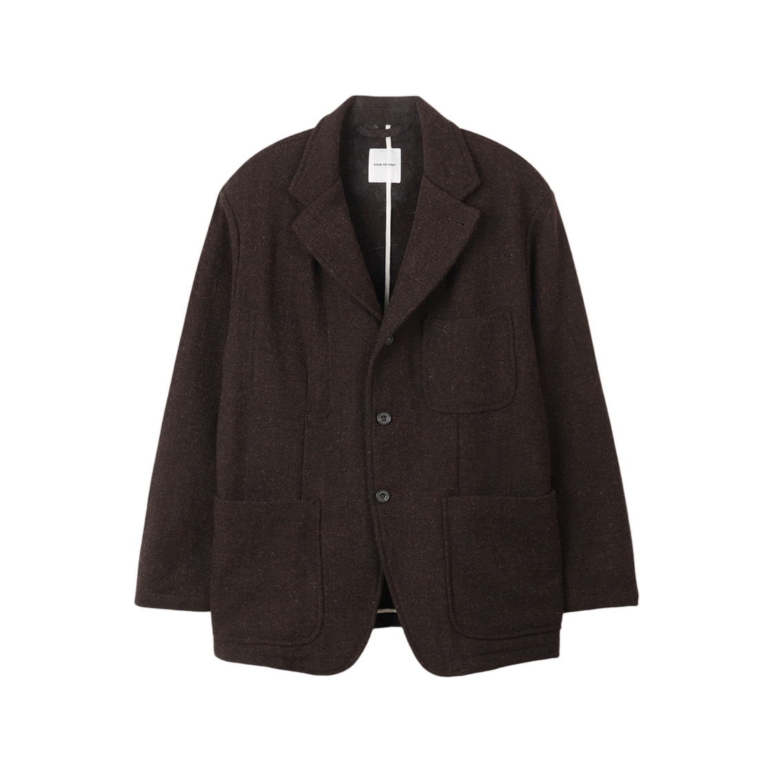 SVJAW25503BRX SERIES Sage De Cre Harris Tweed Tailored Jacket Brown