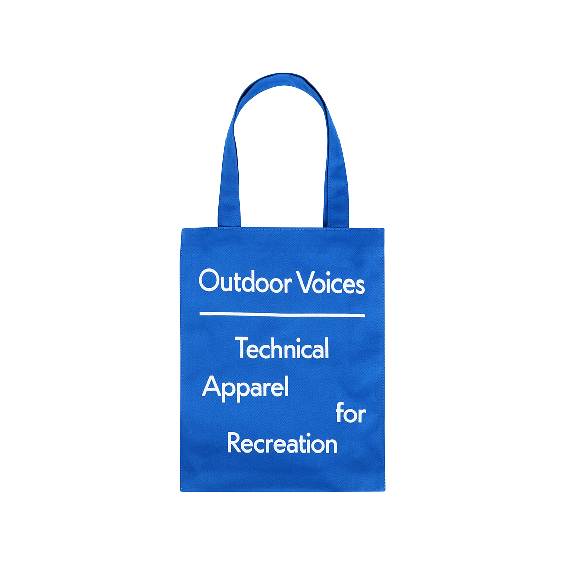 아웃도어보이스 시그니처 토트 백 블루(Outdoor Voices Signature Tote Bag Blue)