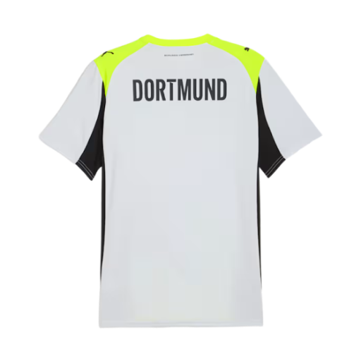 푸마 브루시아 도르트문트 2025/26 어웨이 저지 실버 미스트 옐로우 얼러트 (논 마킹 버전)(Puma Borussia Dortmund 2025/26 Away Jersey Silver Mist Yellow Alert (Non Marking Ver.)) - 2