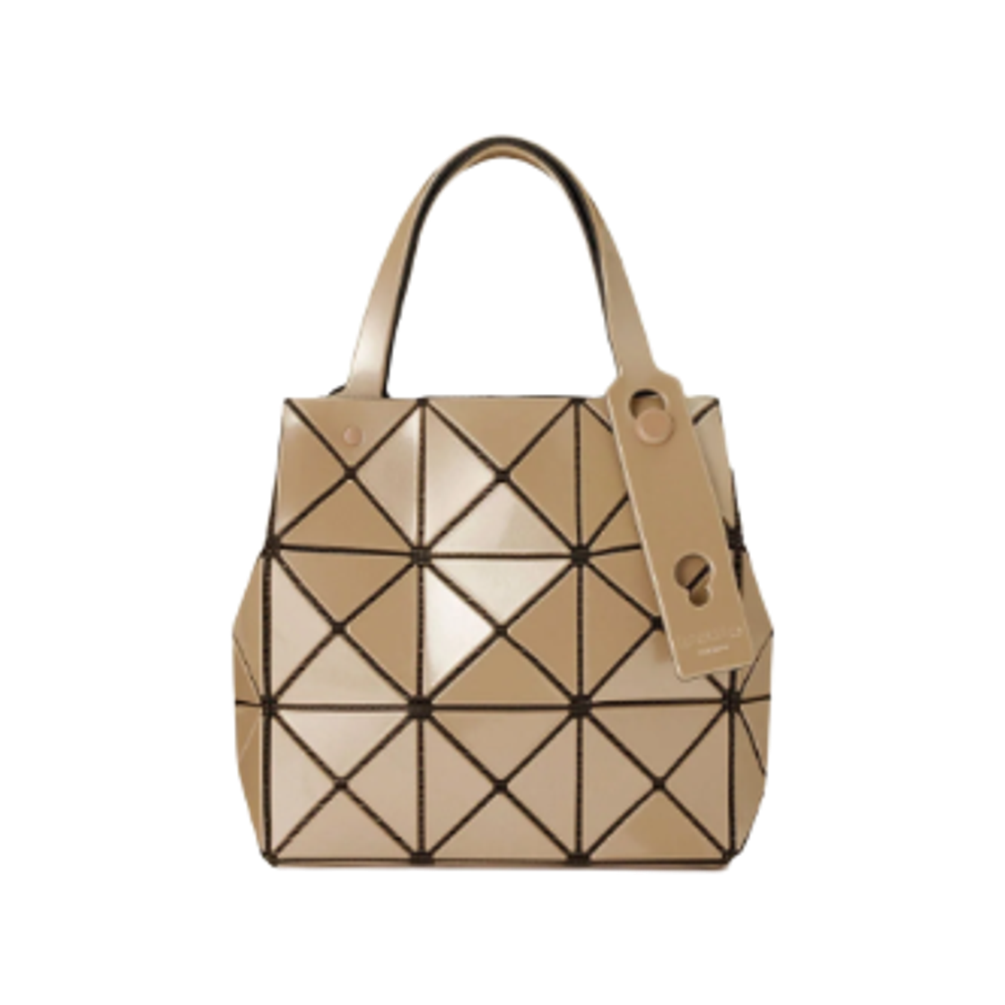BB58-AG610-46 Bao Bao Issey Miyake Carat Handbag Yellow Beige