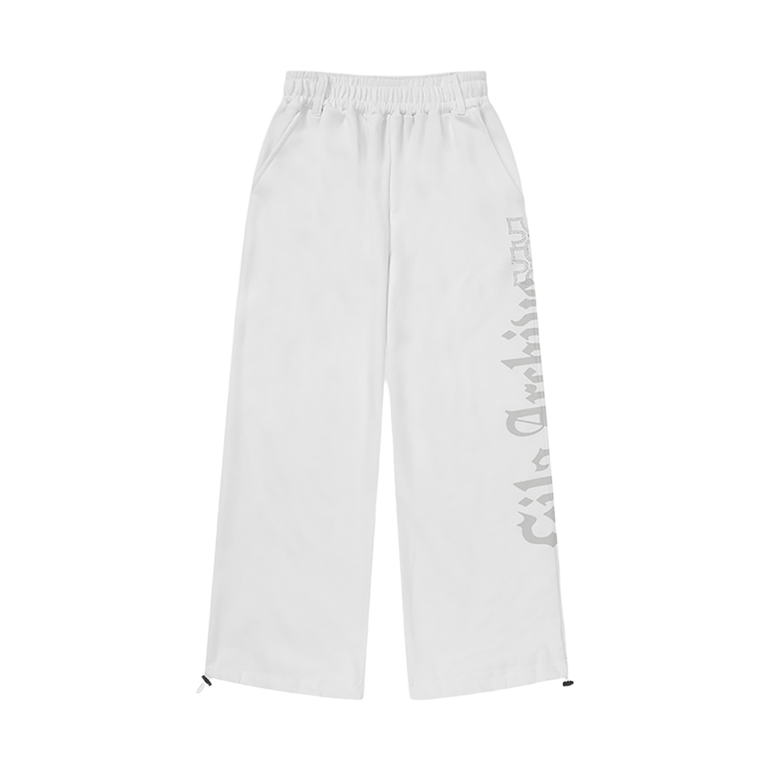 GL25FABT03WH Gila Archive Side Cross Logo Sweatpants White