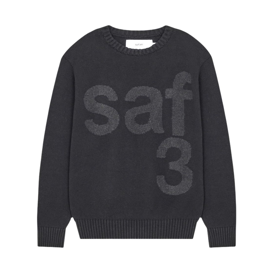 saf00123 Safarispot Basic Safari Knit Black