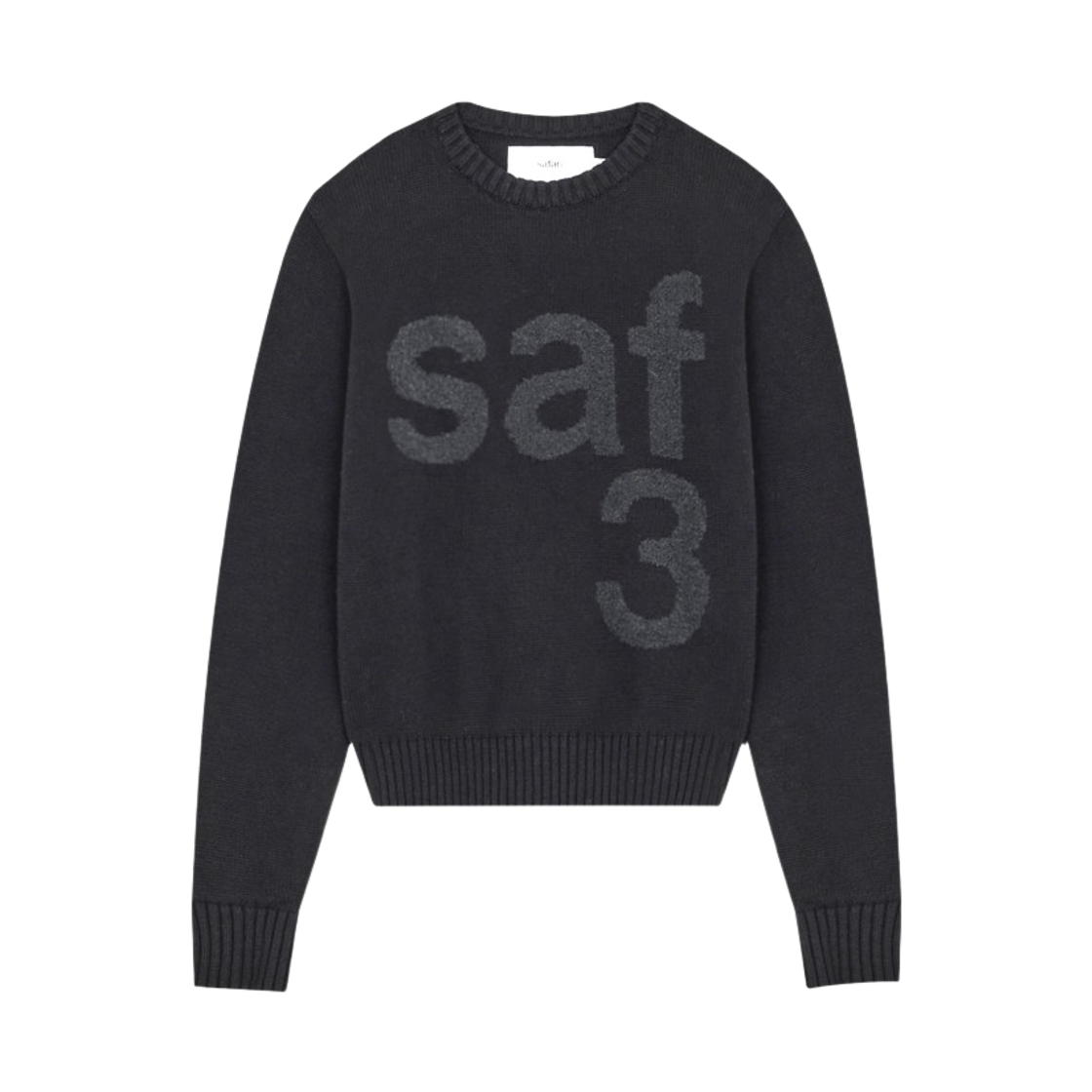 saf00124 Safarispot Women Basic Safari Knit Black