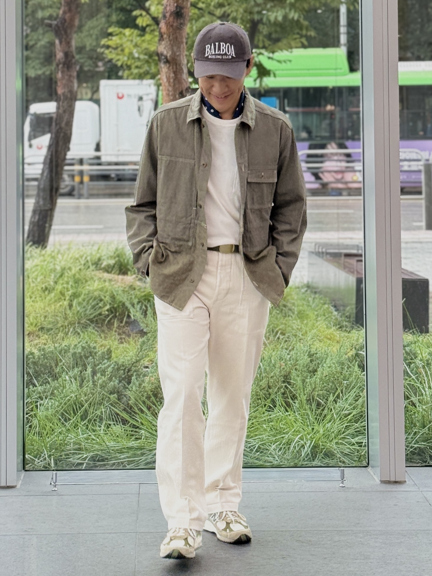 New Balance x Aime Leon Dore 991 Made in UK Grey 착용 스타일 - 3