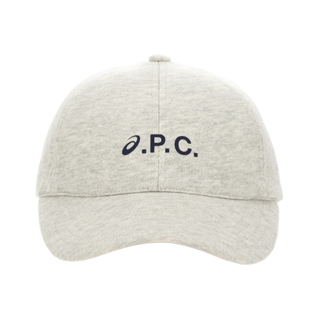 COEZD-M24148-PLB A.P.C. x Asics Logo Charlie Baseball Cap Pale Heather Grey