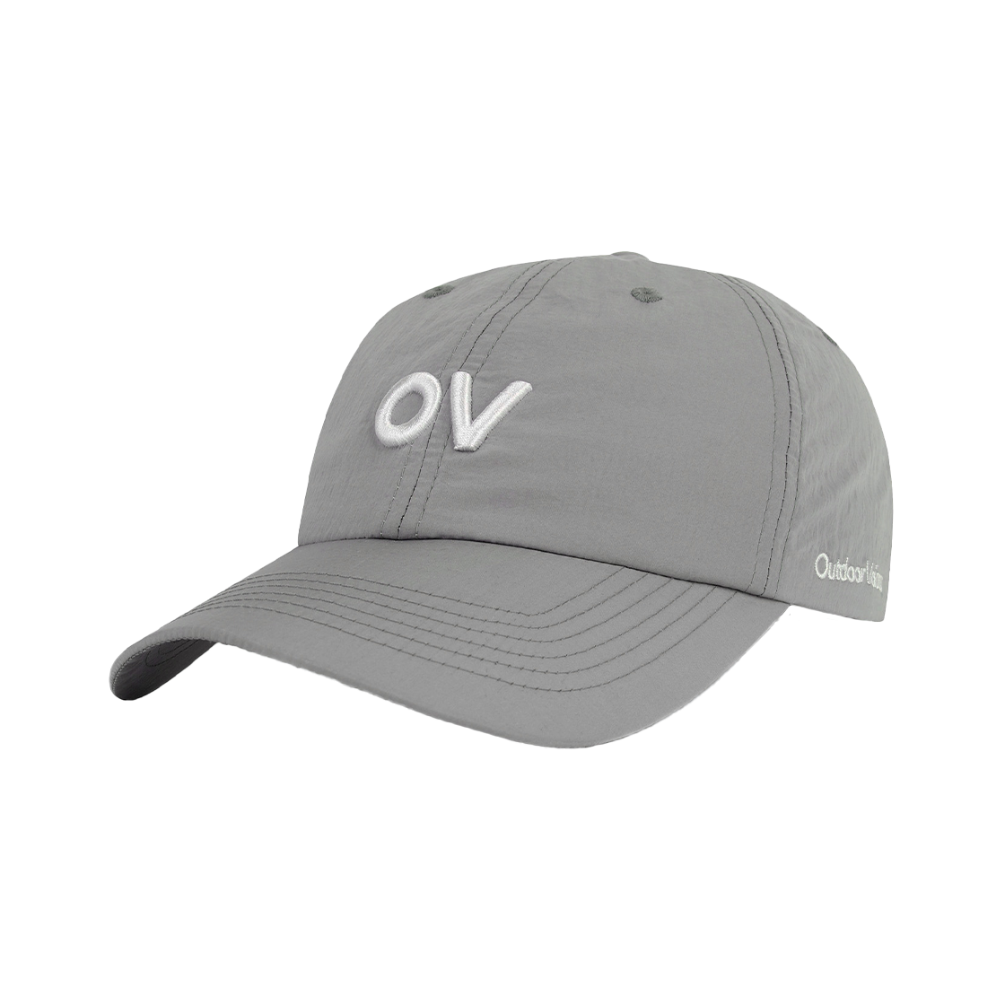 아웃도어보이스 로고 나일론 캡 그레이(Outdoor Voices Logo Nylon Cap Gray)
