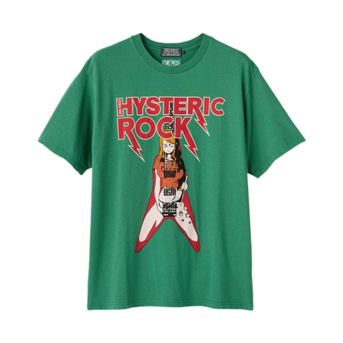 히스테릭 글래머 x 원피스 나미 플라잉 V 티셔츠 그린(Hysteric Glamour x One Piece Nami Flying V T-Shirt Green) - 1