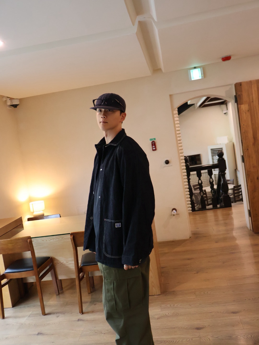 Kapital 12 oz. Denim Cactus Coverall Jacket Indigo 착용 스타일 - 3