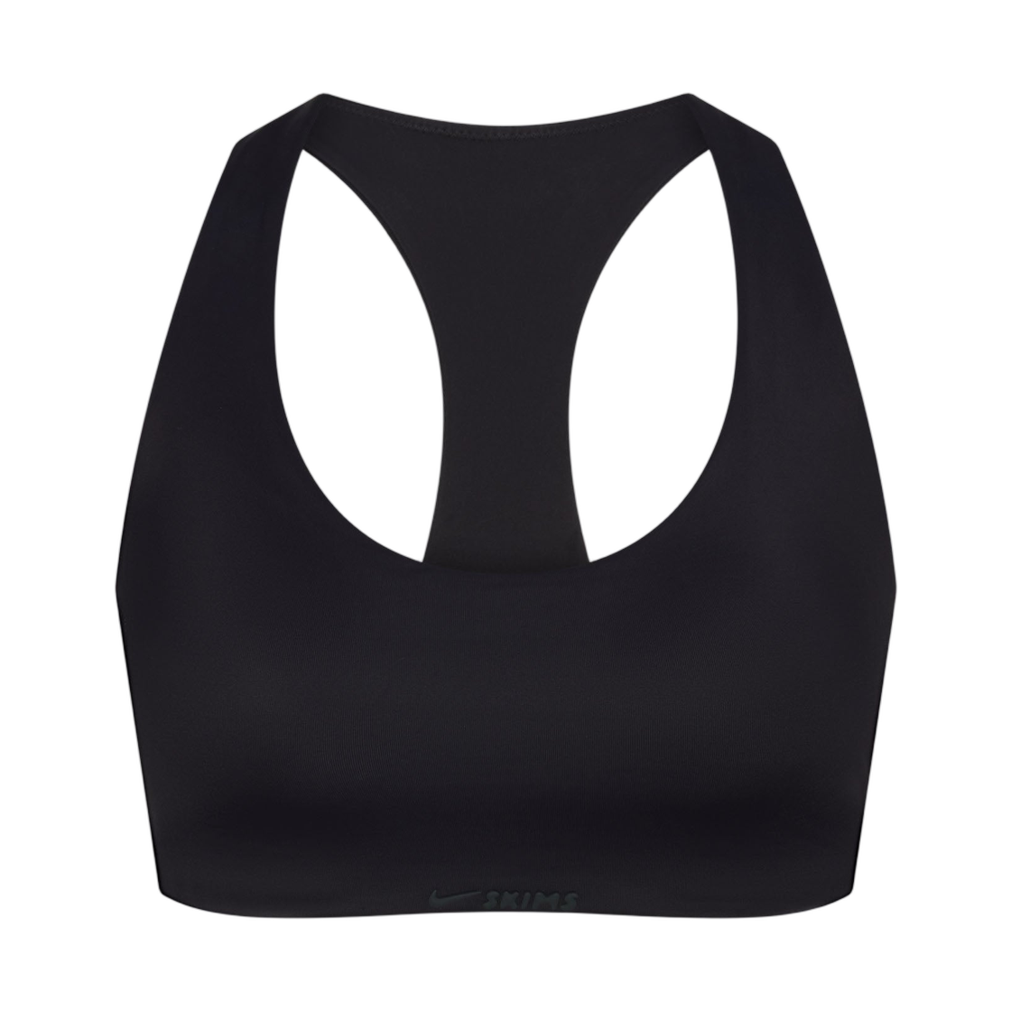 BRSPT7003W-OBD (W) NikeSKIMS Shine Racerback Bra Obsidian