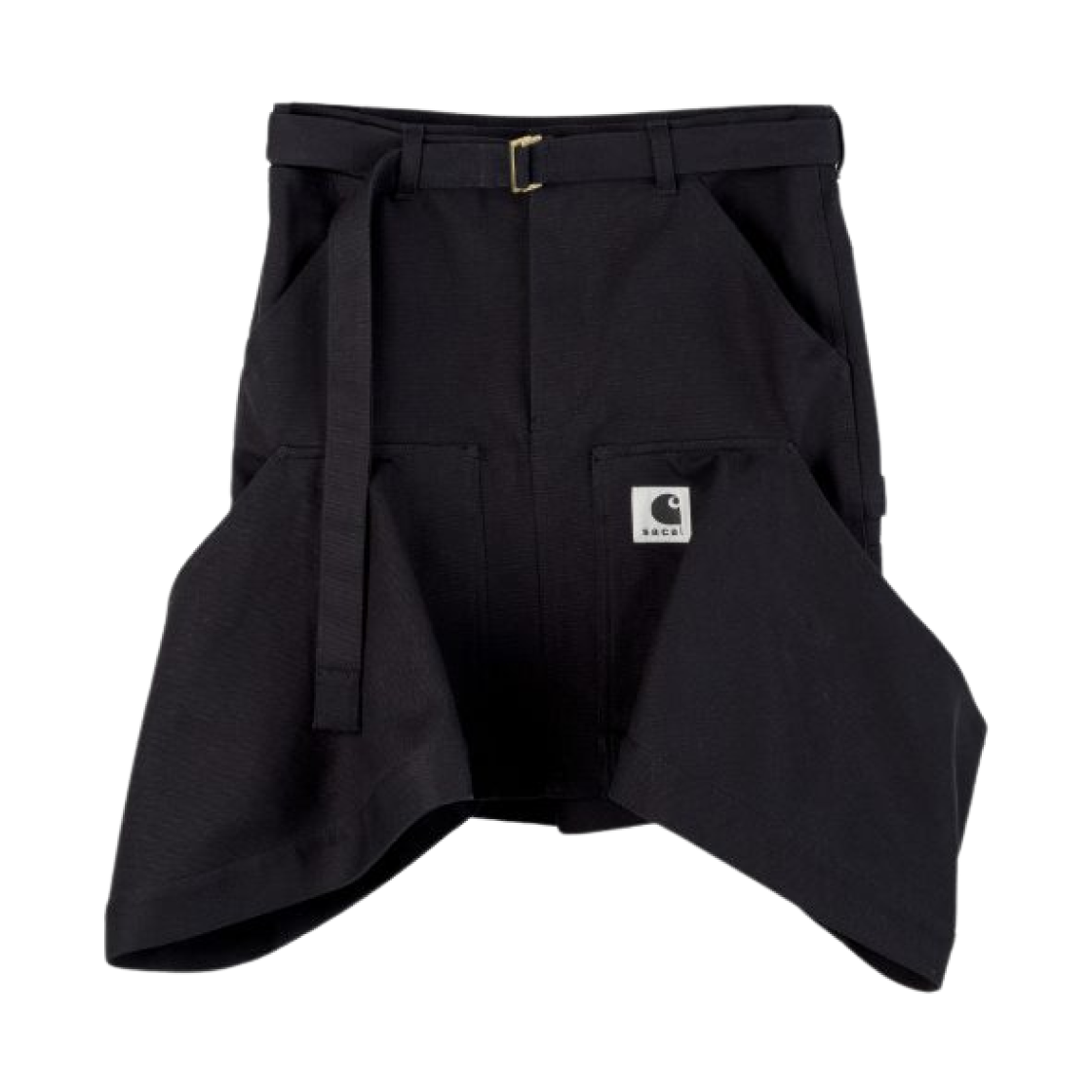 (W) 사카이 x 칼하트 WIP 덕 스커트 블랙((W) Sacai x Carhartt WIP Duck Skirt Black)
