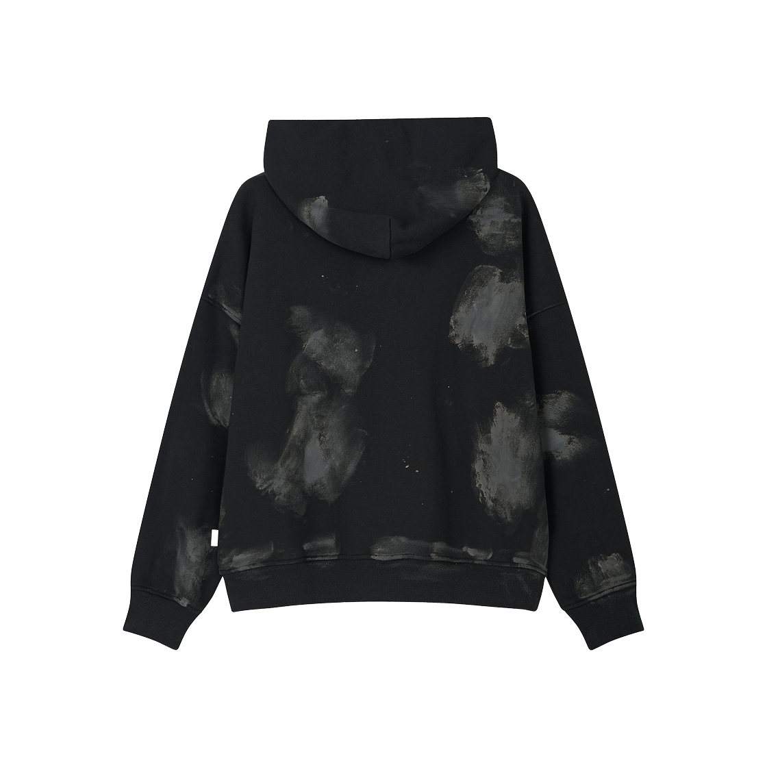 키코지 베이직 로고 페인팅 후디 블랙(Kikozy Basic Logo Painting Hoodie Black) - 2