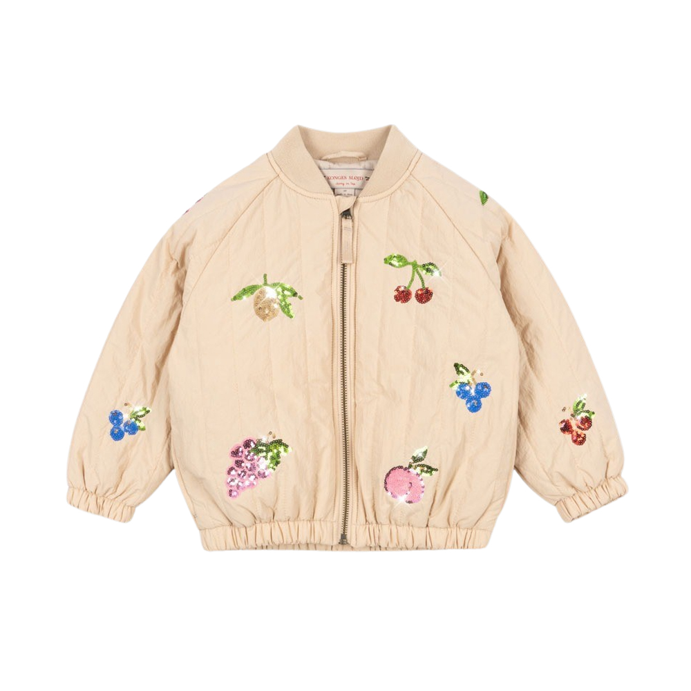 콩제슬래드 주노 스팽글 봄버 자켓 프라페(Konges Sløjd Juno Sequin Bomber Jacket Frappe)