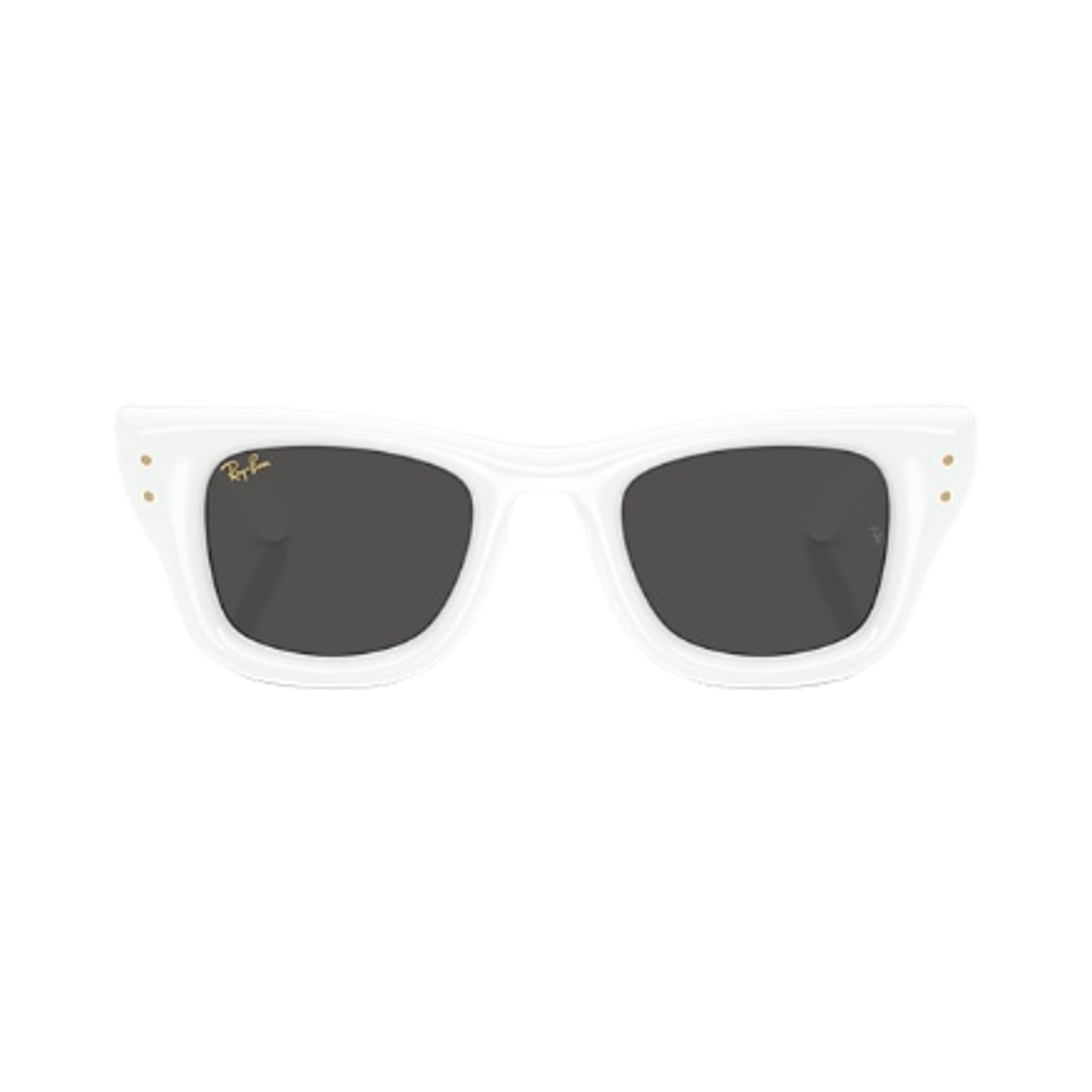 레이밴 웨이페어러 푸퍼 폴리쉬드 화이트 프레임 울트라 블랙 렌즈 하이 브릿지 핏(Ray-Ban Wayfarer Puffer Polished White Frame Ultra Black Lense High Bridge Fit) - 2