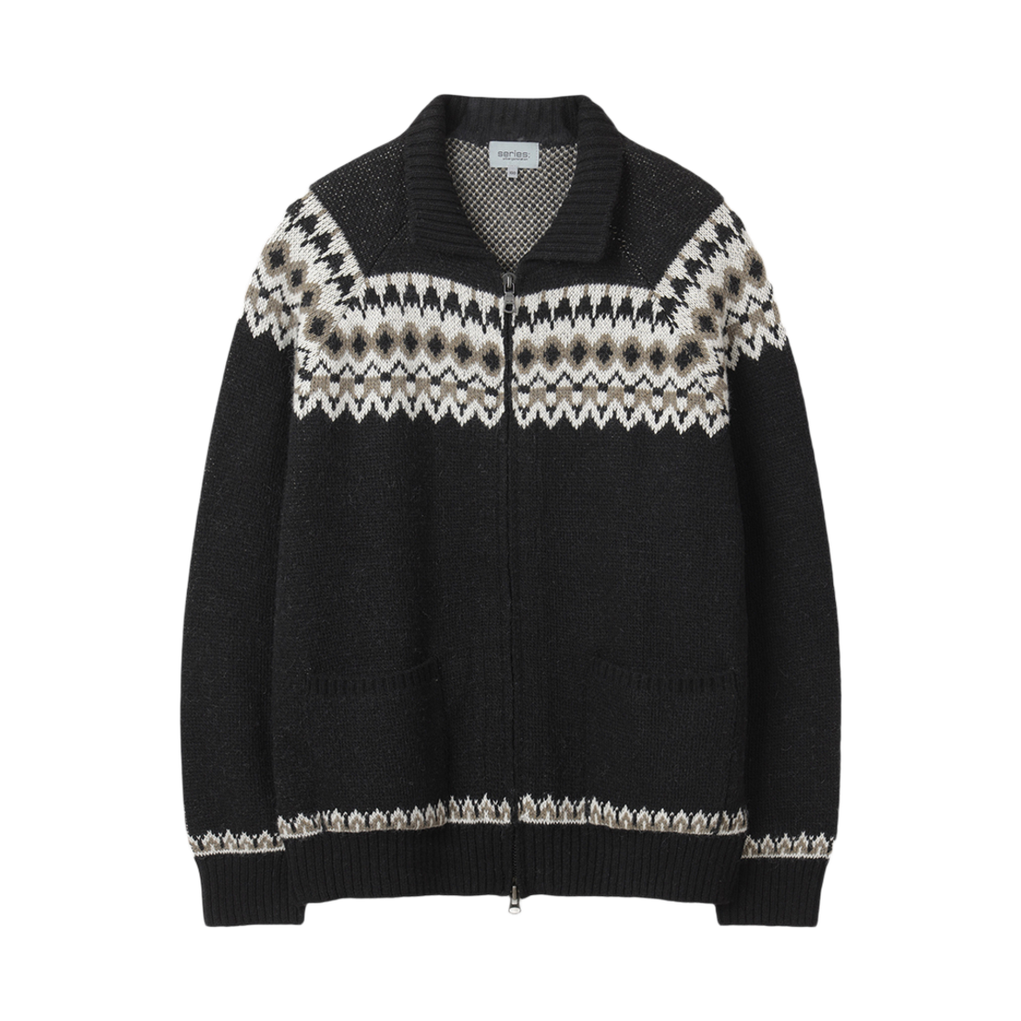 SAWAW25511CHX SERIES Pattern Cardigan Charcoal
