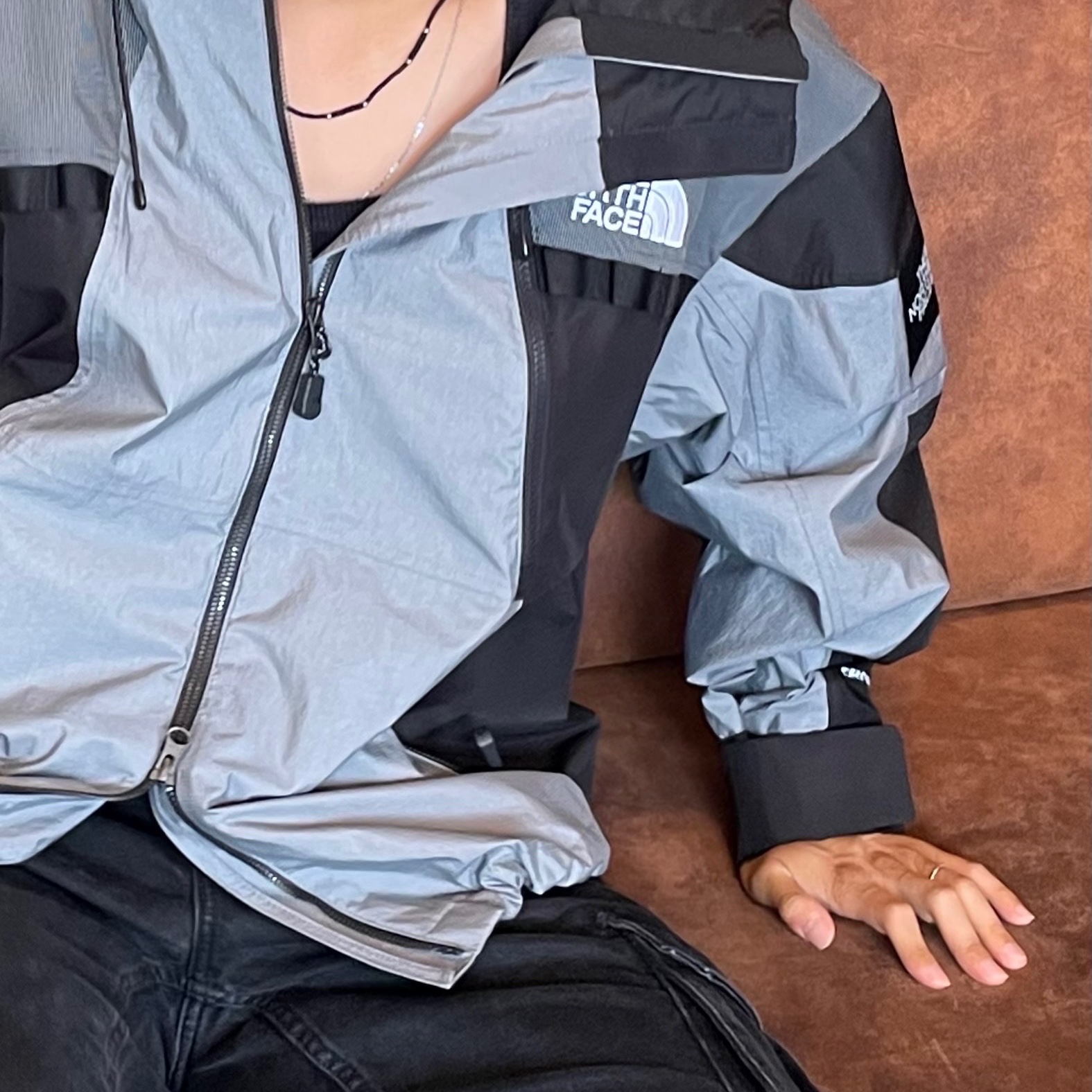 The North Face Line-X Jacket Gray - 25FW 착용 스타일 - 4
