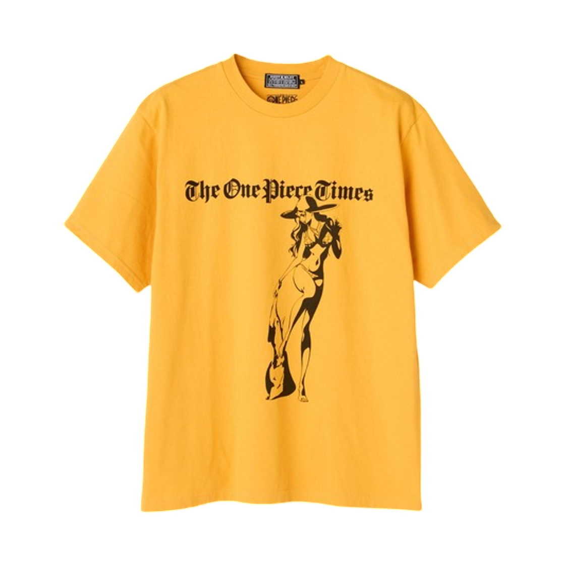 히스테릭 글래머 x 원피스 니코 로빈 타임즈 티셔츠 옐로우(Hysteric Glamour x One Piece Nico Robin Times T-Shirt Yellow) - 1