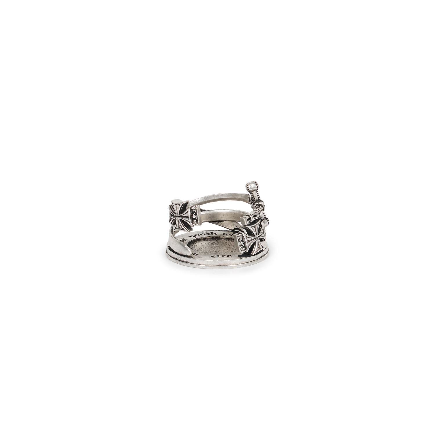 이티씨이 크로스 소드 인센스 콘 홀더 실버 버니쉬(ETCE Cross Sword Incense Corn Holder Silver Burnish)