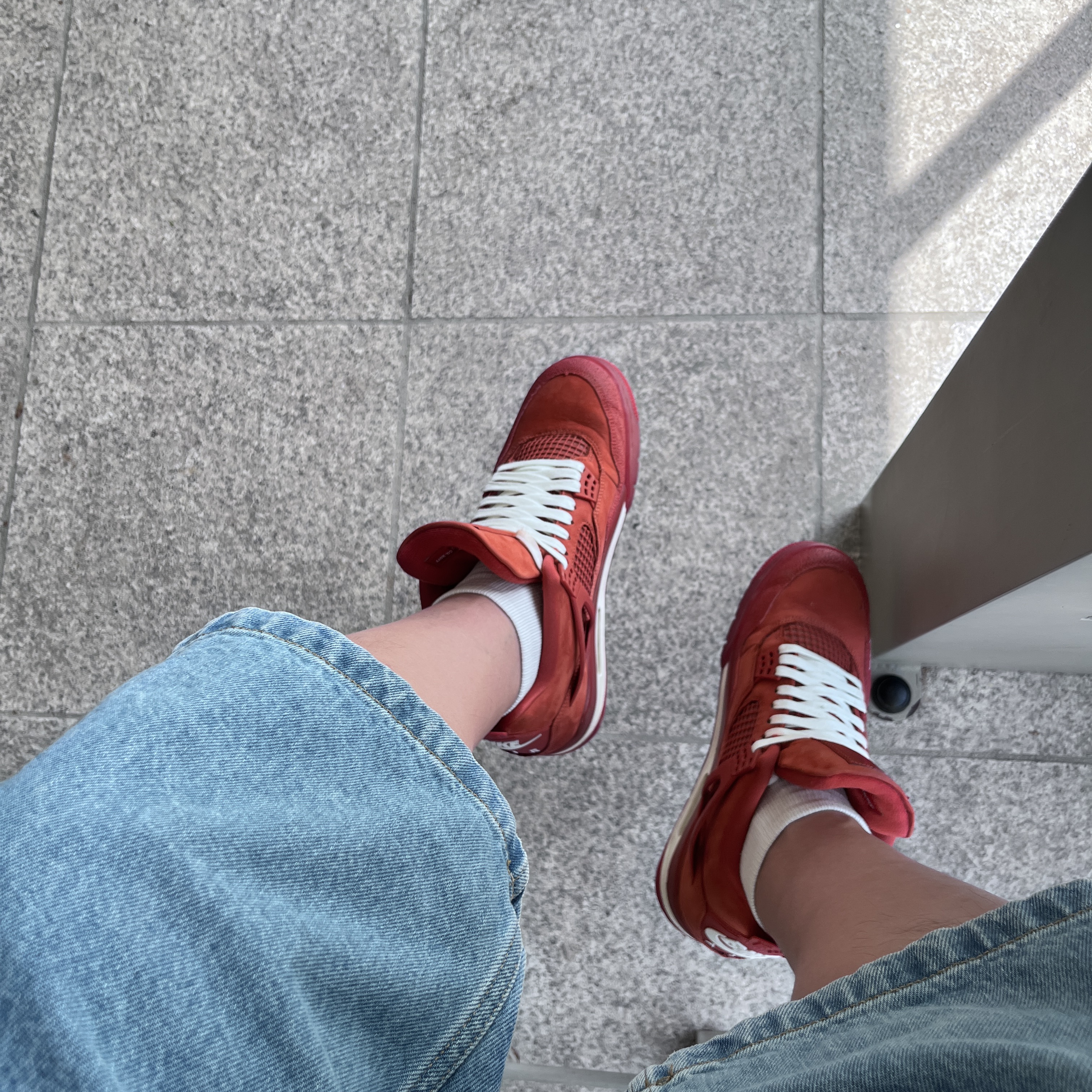Jordan 4 x Nigel Sylvester Retro OG SP Brick by Brick 착용 스타일