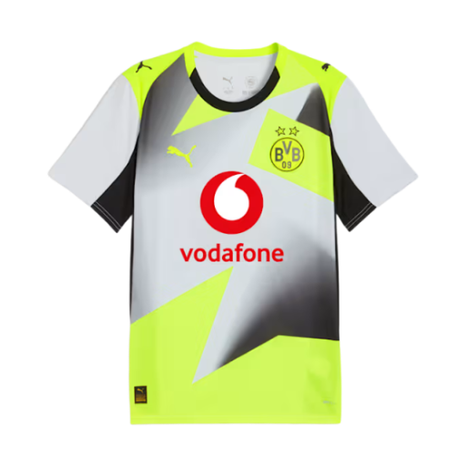 푸마 브루시아 도르트문트 2025/26 어웨이 저지 실버 미스트 옐로우 얼러트 (논 마킹 버전)(Puma Borussia Dortmund 2025/26 Away Jersey Silver Mist Yellow Alert (Non Marking Ver.)) - 1