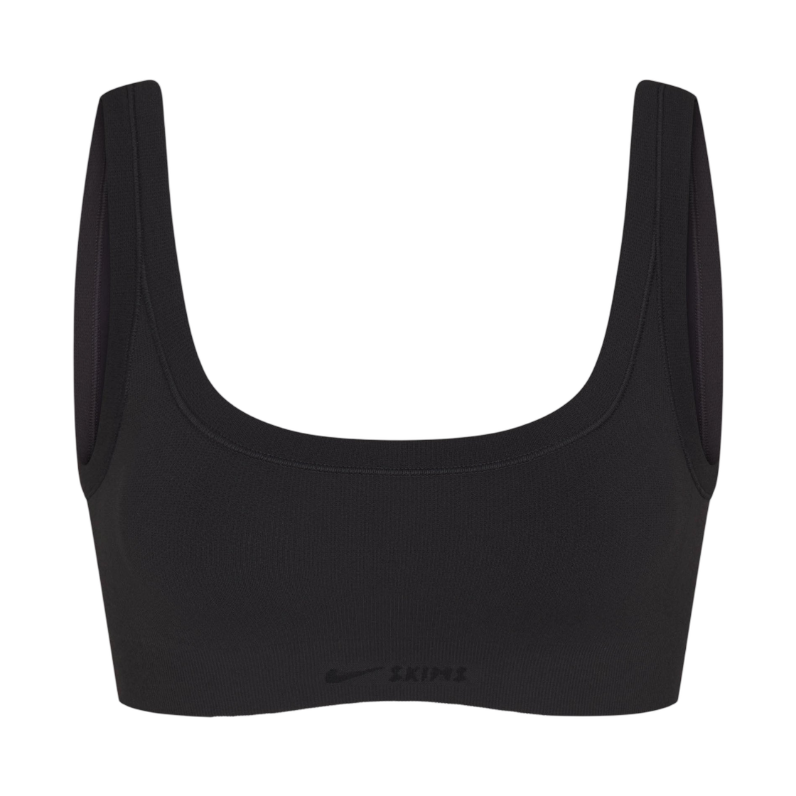(W) 나이키스킴스 빈티지 심리스 스쿱 브라 옵시디언((W) NikeSKIMS Vintage Seamless Scoop Bra Obsidian) - 1
